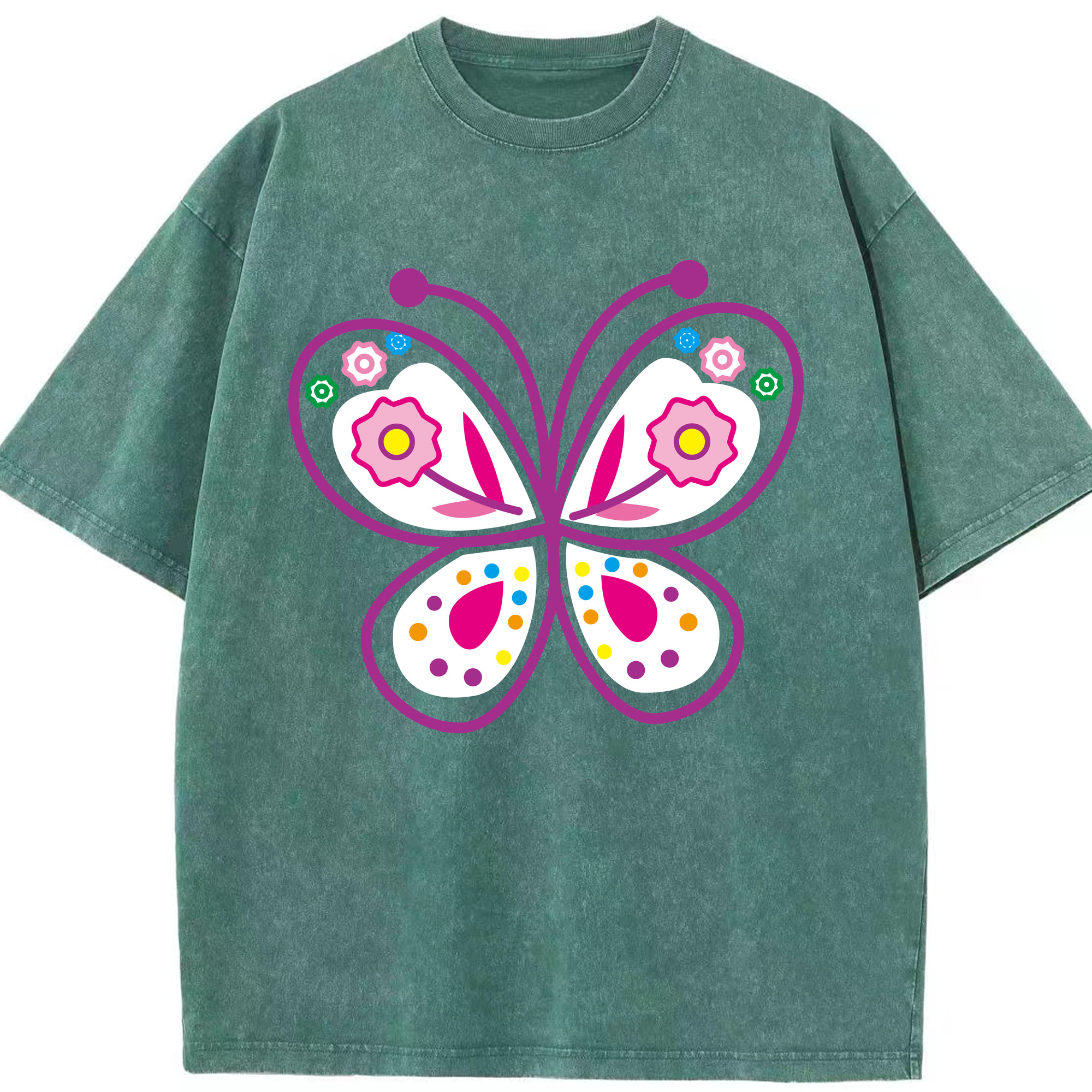 （画像用） Hello Kitty ハローキティ 綿100% ヴィンテージ風 半袖Tシャツ（フロントプリント）
